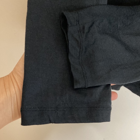 Icebreaker T Shirt Mens Medium Black Cool Lite Merino Blend Long Sleeve Crew - Picture 7 of 12